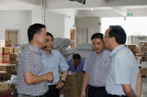 市委常委、宣傳部長何加順來我公司調研