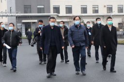 市委書記馬衛光來華通醫藥調研企業復工復產和疫情防控工作